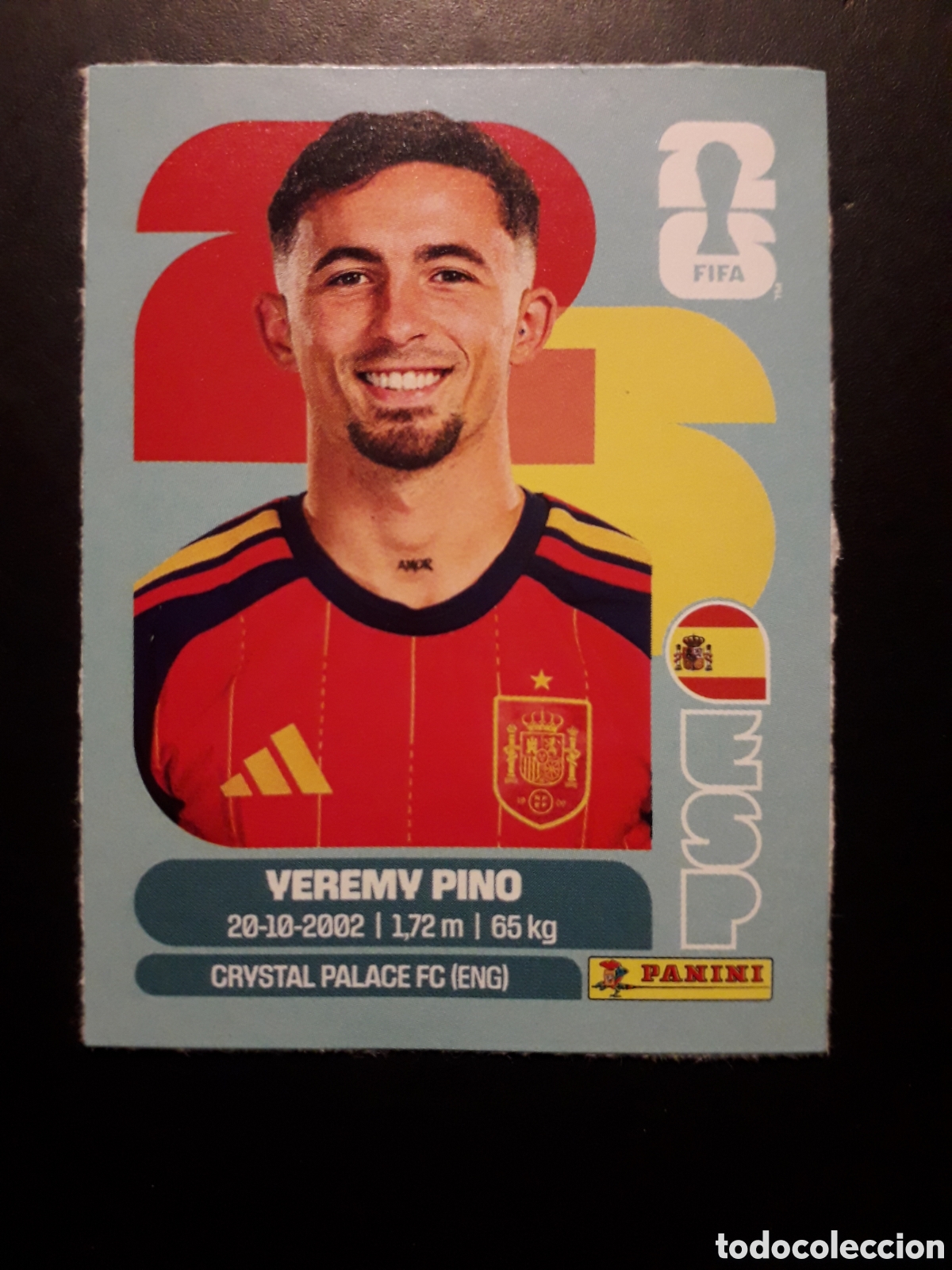Cromos de f&uacute;tbol: YEREMY PINO, ESPA&Ntilde;A UPDATE ACTUALIZACI&Oacute;N MUNDIAL F&Uacute;TBOL 2026 FIFA WORLD CUP PANINI PEDIDO M&Iacute;NIMO 3&euro;.