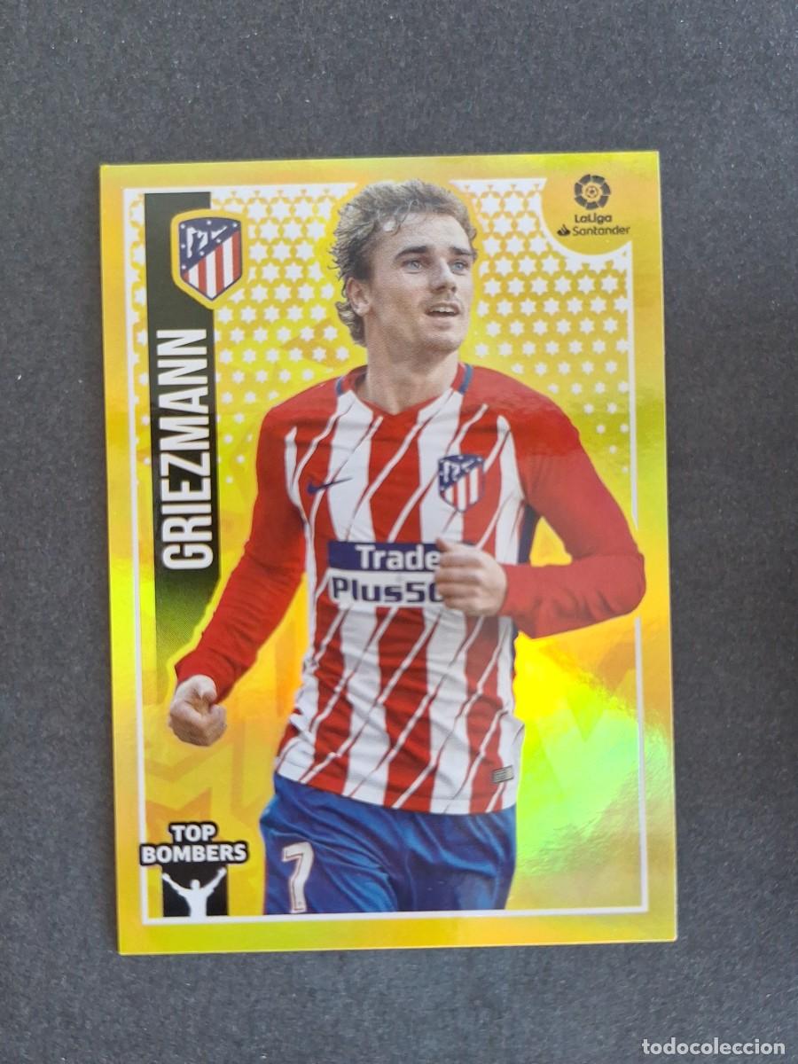 Cromos de f&uacute;tbol: L1 GRIEZMANN ATLETICO DE MADRID TOP BOMBERS LIGA ESTE 2018 2019 18 19 NUNCA PEGADO SIN PEGAR