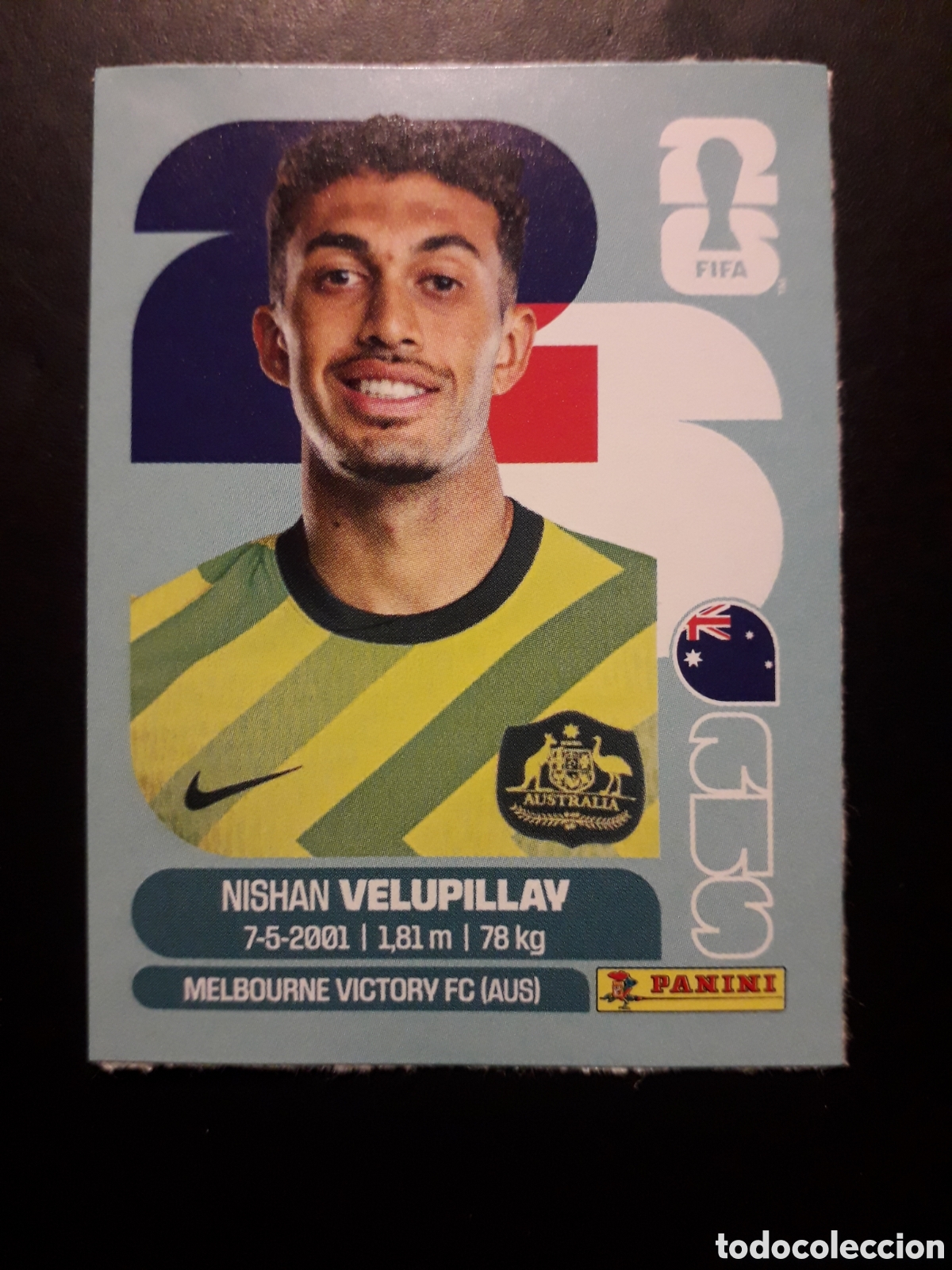 Cromos de f&uacute;tbol: VELUPILLAY AUSTRALIA UPDATE ACTUALIZACI&Oacute;N MUNDIAL F&Uacute;TBOL 2026 FIFA WORLD CUP PANINI PEDIDO M&Iacute;NIMO 3&euro;