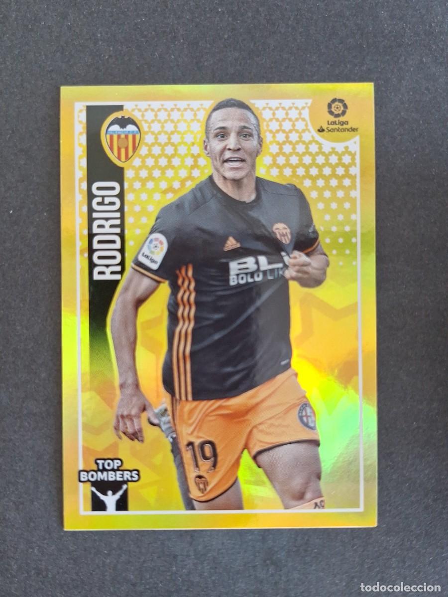 Cromos de f&uacute;tbol: L1 RODRIGO VALENCIA C. F. TOP BOMBERS LIGA ESTE 2018 2019 18 19 NUNCA PEGADO SIN PEGAR