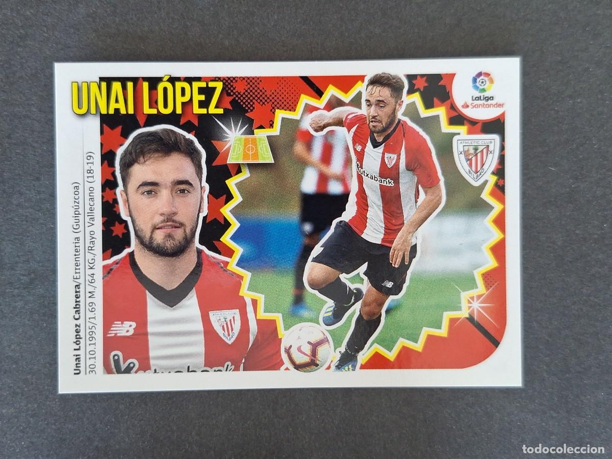 Cromos de f&uacute;tbol: L1 UNAI LOPEZ ATHLETIC CLUB DE BILBAO COLOCA LIGA ESTE 2018 2019 18 19 NUNCA PEGADO SIN PEGAR