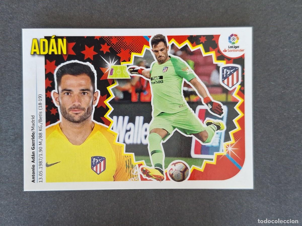 Cromos de f&uacute;tbol: L1 ADAN ATLETICO DE MADRID COLOCA LIGA ESTE 2018 2019 18 19 NUNCA PEGADO SIN PEGAR