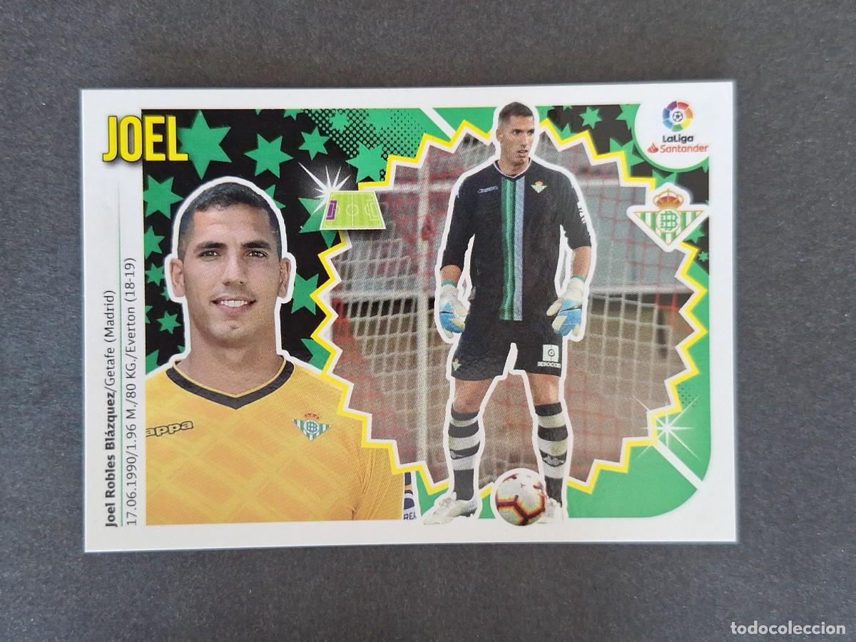 Cromos de f&uacute;tbol: L1 JOEL REAL BETIS BALOMPIE COLOCA LIGA ESTE 2018 2019 18 19 NUNCA PEGADO SIN PEGAR