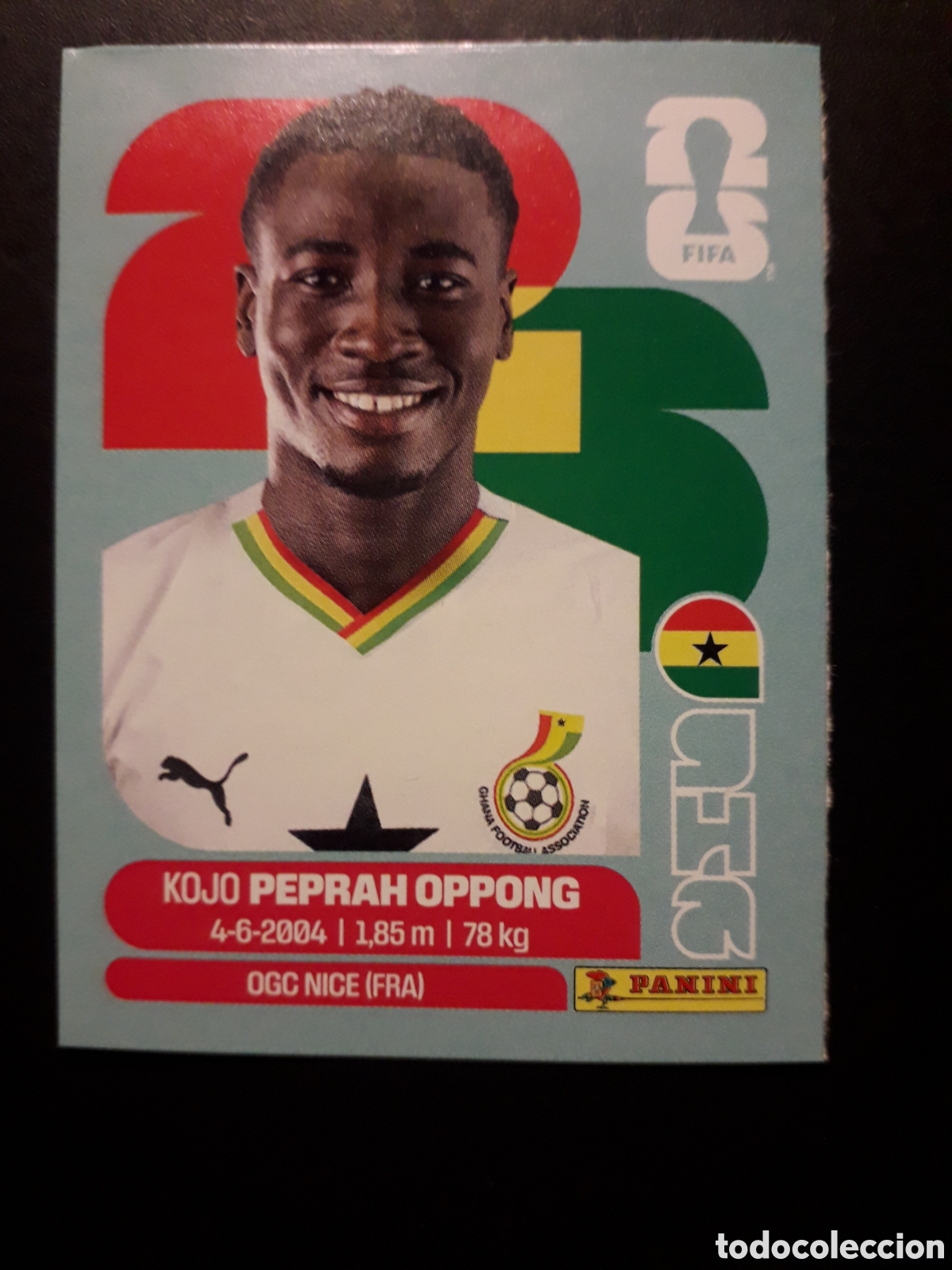 Cromos de f&uacute;tbol: PEPRAH OPPONG, GHANA UPDATE ACTUALIZACI&Oacute;N MUNDIAL F&Uacute;TBOL 2026 FIFA WORLD CUP PANINI PEDIDO M&Iacute;NIMO 3&euro;