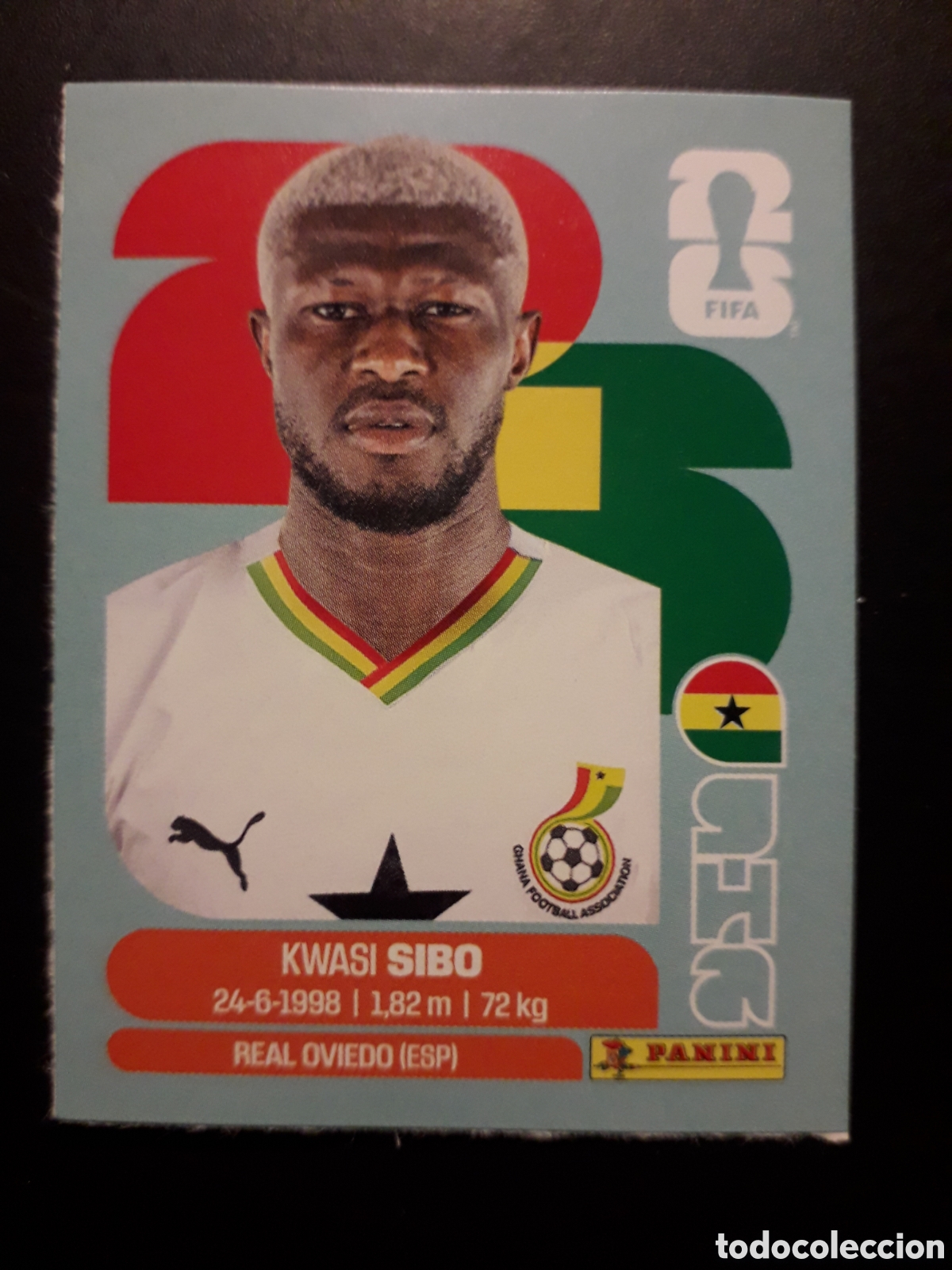 Cromos de f&uacute;tbol: SIBO, GHANA, UPDATE ACTUALIZACI&Oacute;N MUNDIAL F&Uacute;TBOL 2026 FIFA WORLD CUP PANINI PEDIDO M&Iacute;NIMO 3&euro;