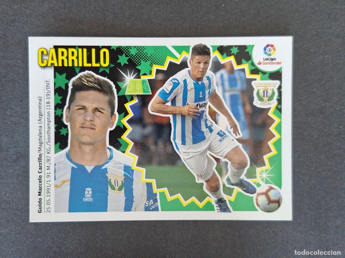 Cromos de f&uacute;tbol: L1 CARRILLO C. D. LEGANES COLOCA LIGA ESTE 2018 2019 18 19 NUNCA PEGADO SIN PEGAR