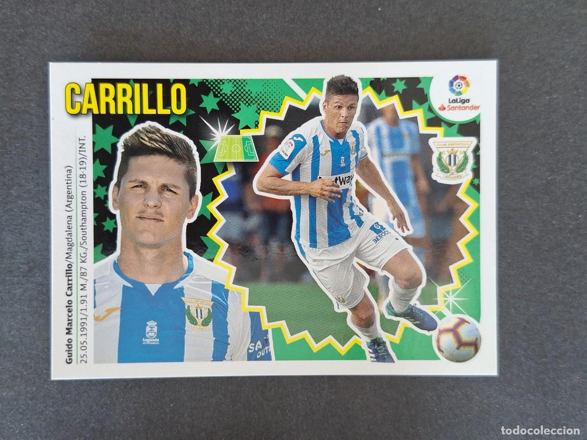 Cromos de f&uacute;tbol: L1 CARRILLO C. D. LEGANES COLOCA LIGA ESTE 2018 2019 18 19 NUNCA PEGADO SIN PEGAR
