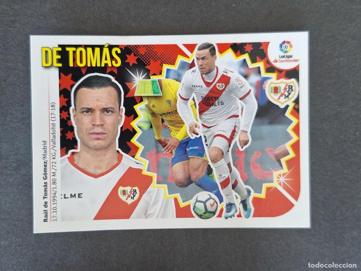 Cromos de f&uacute;tbol: L1 DE TOMAS RAYO VALLECANO COLOCA LIGA ESTE 2018 2019 18 19 NUNCA PEGADO SIN PEGAR