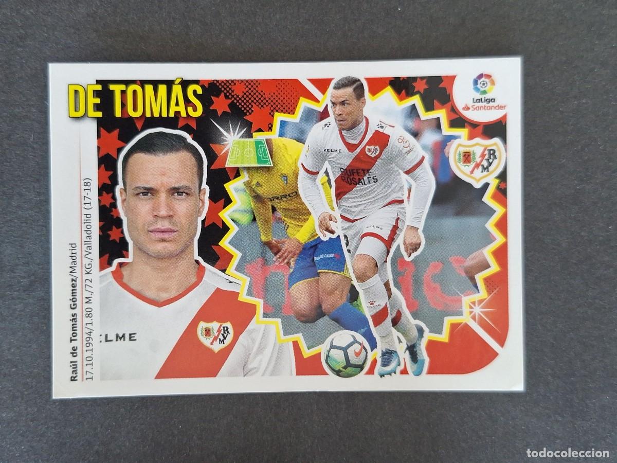 Cromos de f&uacute;tbol: L1 DE TOMAS RAYO VALLECANO COLOCA LIGA ESTE 2018 2019 18 19 NUNCA PEGADO SIN PEGAR
