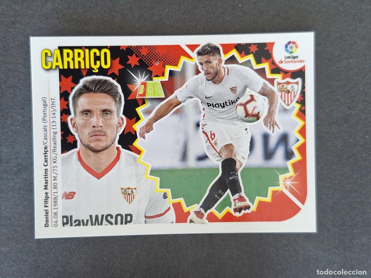 Cromos de f&uacute;tbol: L1 CARRI&Ccedil;O SEVILLA F. C. COLOCA LIGA ESTE 2018 2019 18 19 NUNCA PEGADO SIN PEGAR