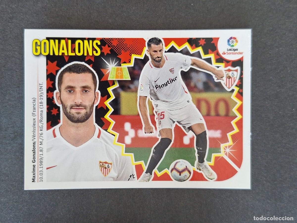 Cromos de f&uacute;tbol: L1 GONALONS SEVILLA F. C. COLOCA LIGA ESTE 2018 2019 18 19 NUNCA PEGADO SIN PEGAR