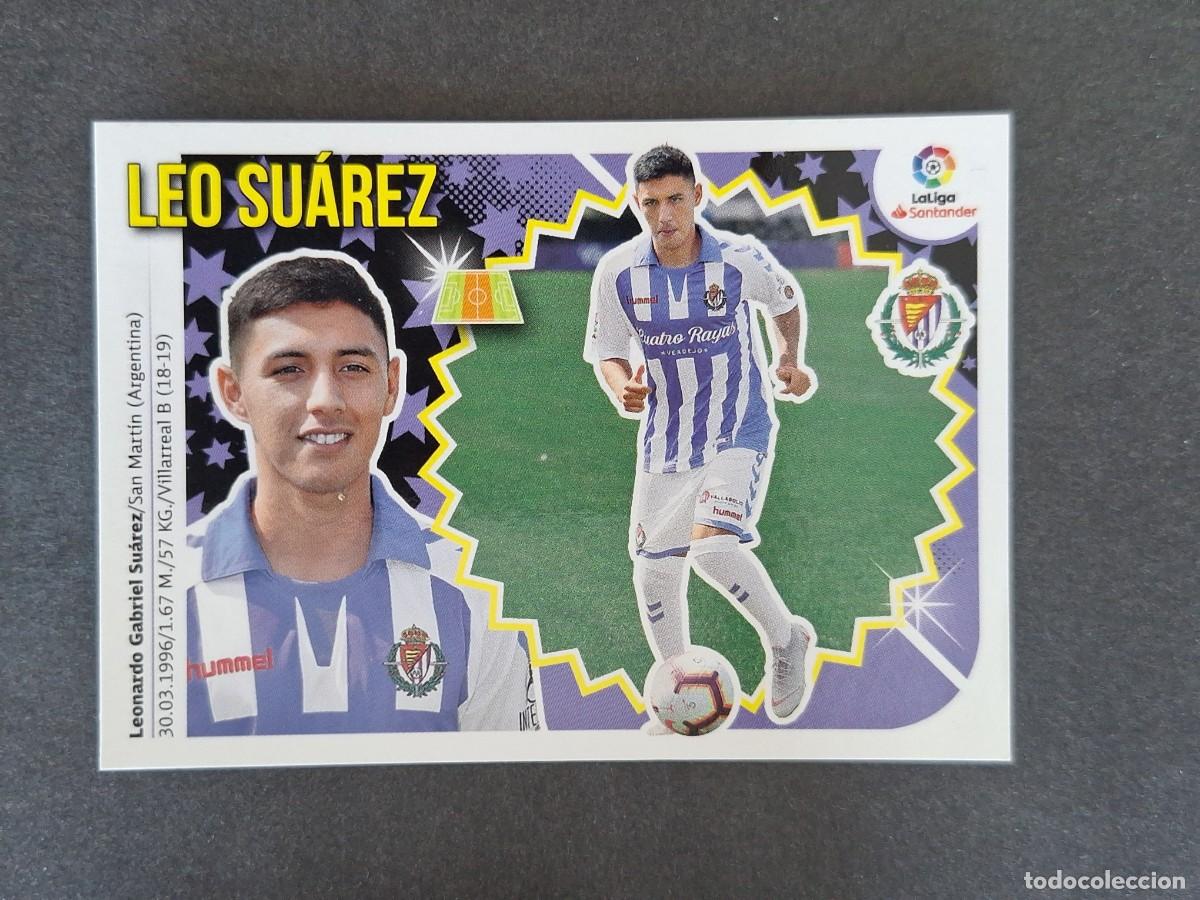 Cromos de f&uacute;tbol: L1 LEO SUAREZ REAL VALLADOLID COLOCA LIGA ESTE 2018 2019 18 19 NUNCA PEGADO SIN PEGAR
