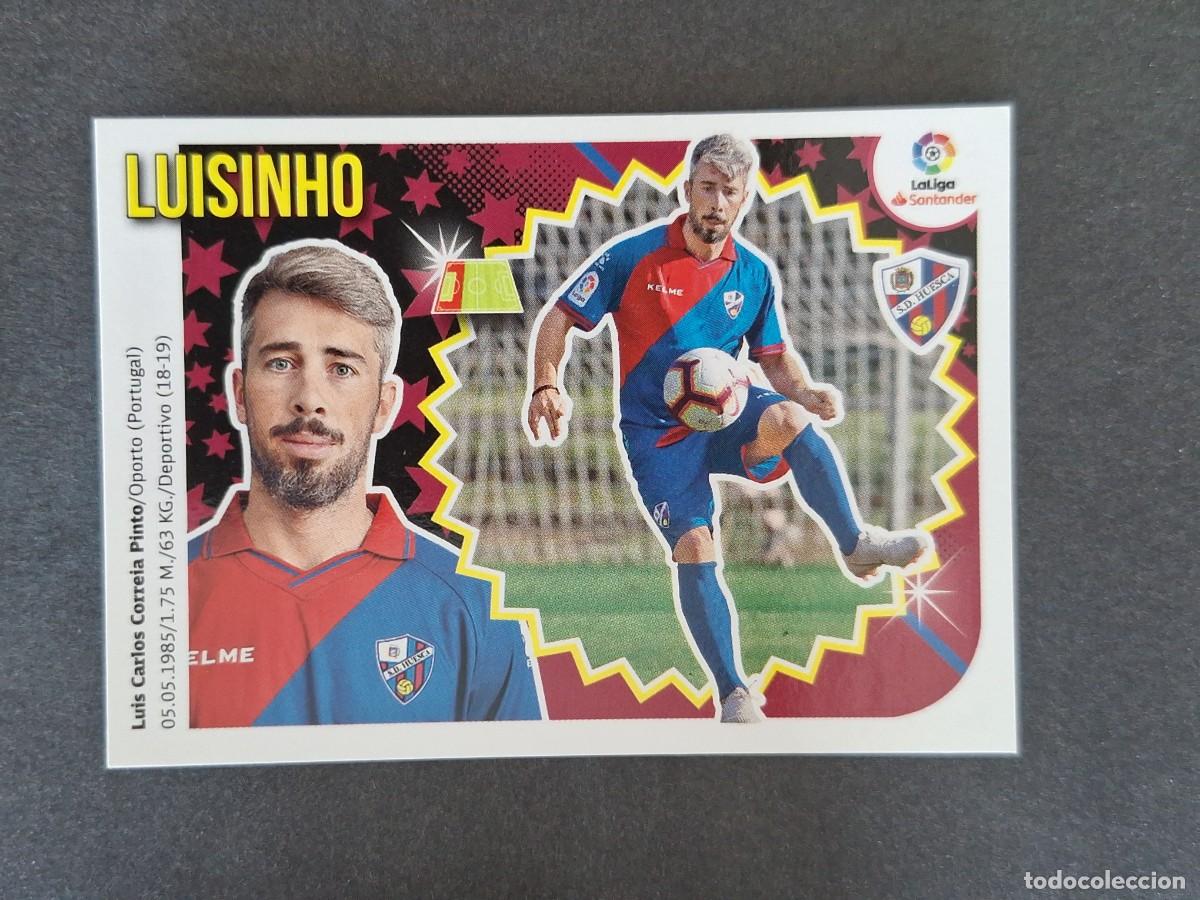 Fu&szlig;ball-Sticker: L1 LUISINHO S. D. HUESCA FICHAJE 8 LIGA ESTE 2018 2019 18 19 NUNCA PEGADO SIN PEGAR