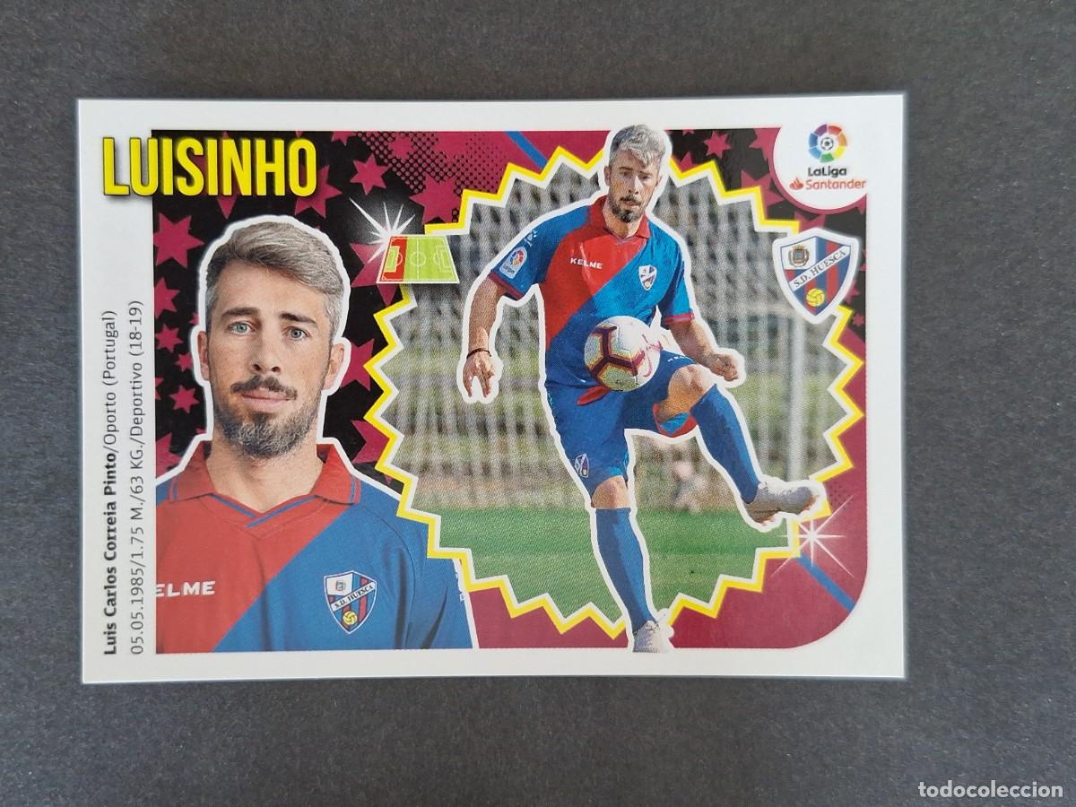 Fu&szlig;ball-Sticker: L1 LUISINHO S. D. HUESCA FICHAJE 8 LIGA ESTE 2018 2019 18 19 NUNCA PEGADO SIN PEGAR