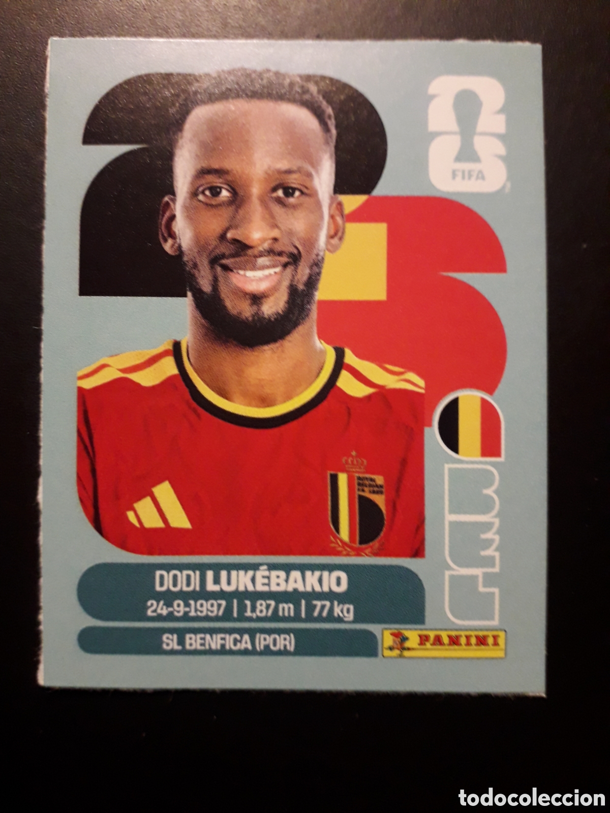 Fu&szlig;ball-Sticker: LUK&Eacute;BAKIO, B&Eacute;LGICA, UPDATE ACTUALIZACI&Oacute;N MUNDIAL F&Uacute;TBOL 2026 FIFA WORLD CUP PANINI PEDIDO M&Iacute;NIMO 3&euro;