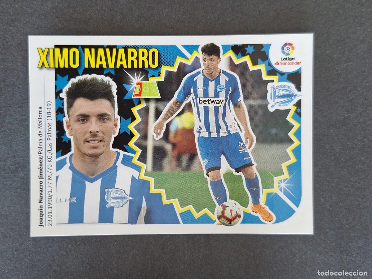 Fu&szlig;ball-Sticker: L1 XIMO NAVARRO DEPORTIVO ALAVES FICHAJE 11 LIGA ESTE 2018 2019 18 19 NUNCA PEGADO SIN PEGAR