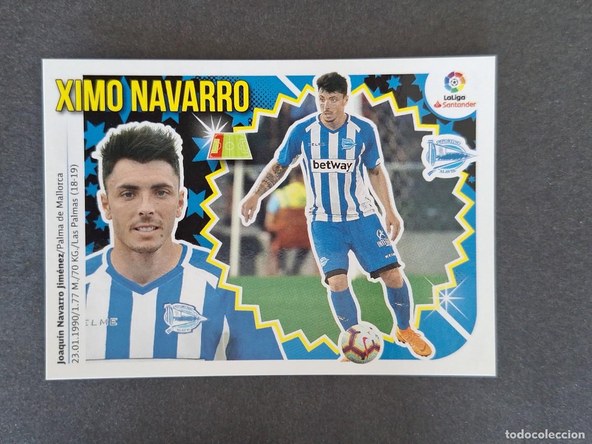 Fu&szlig;ball-Sticker: L1 XIMO NAVARRO DEPORTIVO ALAVES FICHAJE 11 LIGA ESTE 2018 2019 18 19 NUNCA PEGADO SIN PEGAR