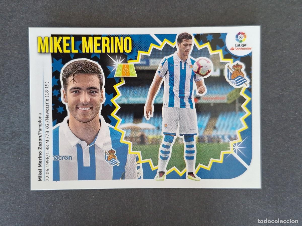 Fu&szlig;ball-Sticker: L1 MIKEL MERINO REAL SOCIEDAD FICHAJE 13 LIGA ESTE 2018 2019 18 19 NUNCA PEGADO SIN PEGAR