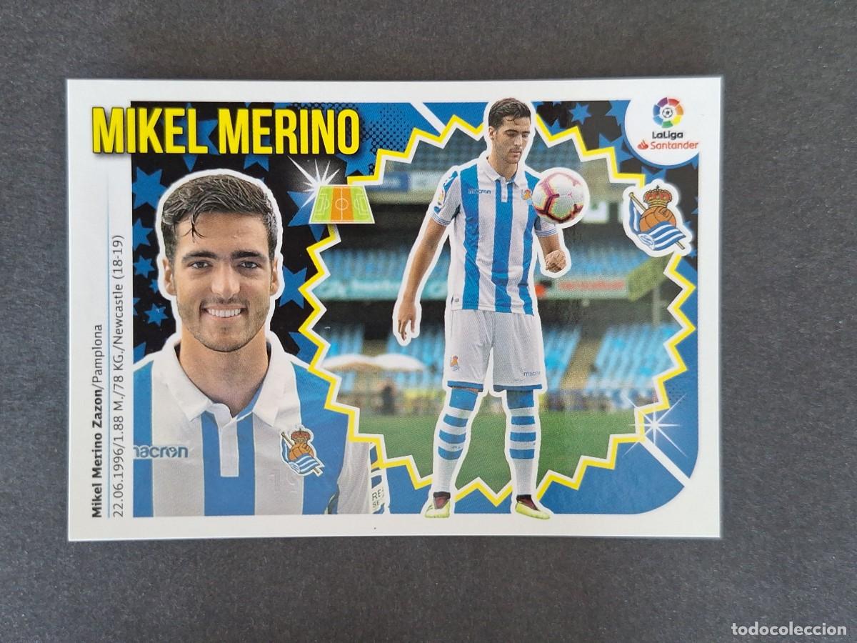 Fu&szlig;ball-Sticker: L1 MIKEL MERINO REAL SOCIEDAD FICHAJE 13 LIGA ESTE 2018 2019 18 19 NUNCA PEGADO SIN PEGAR