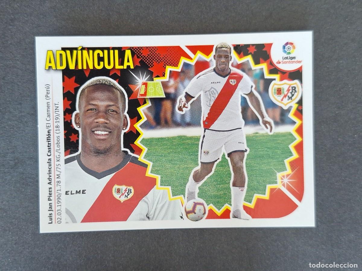 Fu&szlig;ball-Sticker: L1 ADVINCULA RAYO VALLECANO FICHAJE 18 LIGA ESTE 2018 2019 18 19 NUNCA PEGADO SIN PEGAR