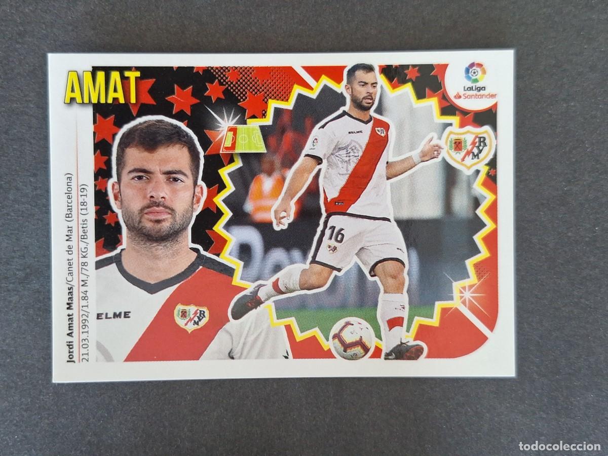 Cartes &agrave; collectionner de Football: L1 AMAT RAYO VALLECANO FICHAJE 41 LIGA ESTE 2018 2019 18 19 NUNCA PEGADO SIN PEGAR