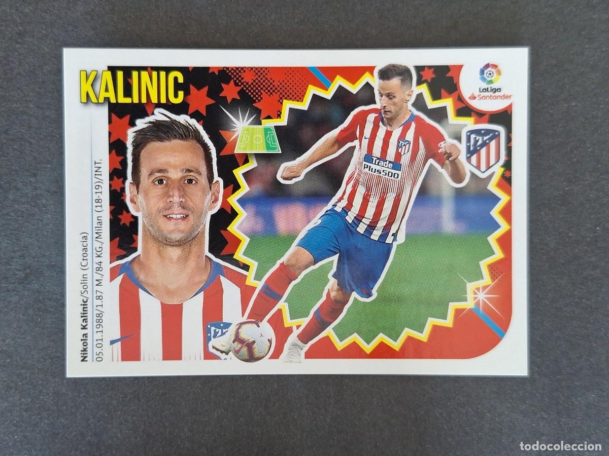 Cromos de f&uacute;tbol: L1 KALINIC ATLETICO DE MADRID FICHAJE 48 LIGA ESTE 2018 2019 18 19 NUNCA PEGADO SIN PEGAR