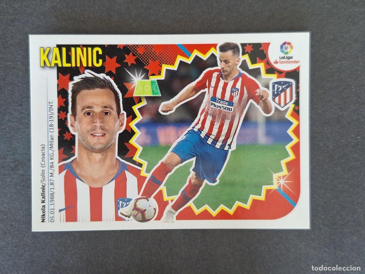 Cromos de f&uacute;tbol: L1 KALINIC ATLETICO DE MADRID FICHAJE 48 LIGA ESTE 2018 2019 18 19 NUNCA PEGADO SIN PEGAR