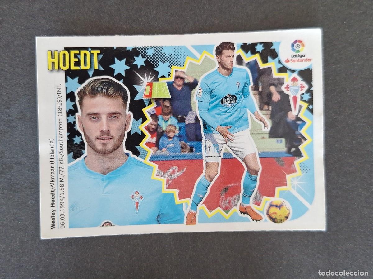 Cromos de f&uacute;tbol: L1 HOEDT CELTA DE VIGO MERCADO INVIERNO LIGA ESTE 2018 2019 18 19 NUNCA PEGADO SIN PEGAR