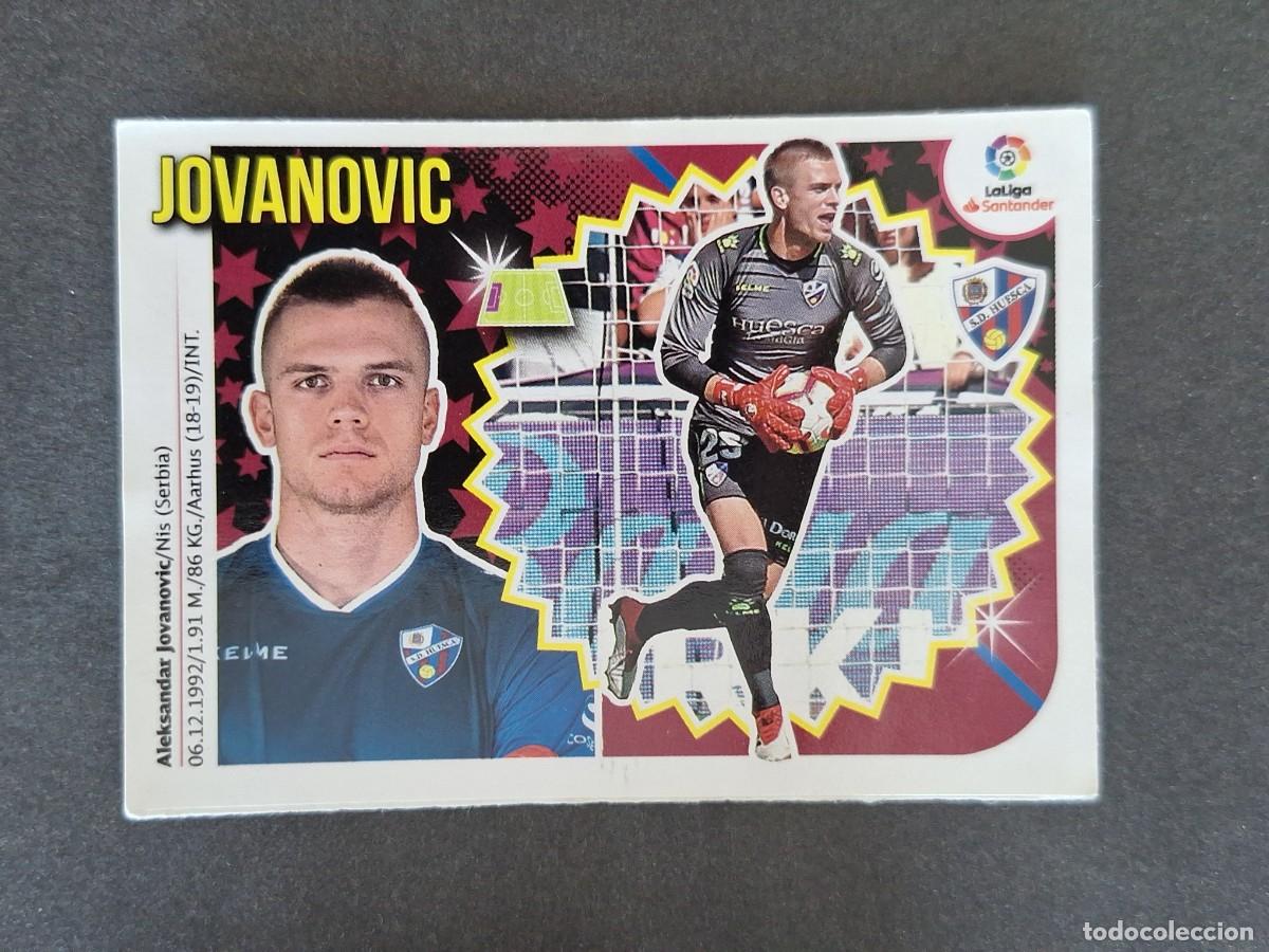 Cromos de f&uacute;tbol: L1 JOVANOVIC S. D. HUESCA MERCADO INVIERNO LIGA ESTE 2018 2019 18 19 NUNCA PEGADO SIN PEGAR