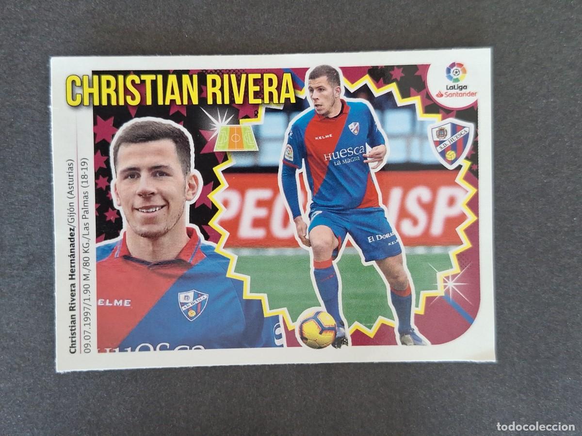 Cromos de f&uacute;tbol: L1 CHRISTIAN RIVERA S. D. HUESCA MERCADO INVIERNO LIGA ESTE 2018 2019 18 19 NUNCA PEGADO SIN PEGAR