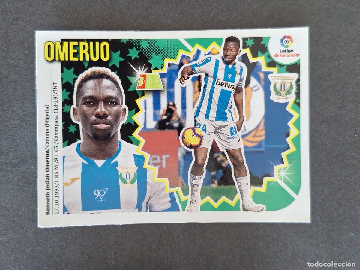 Cromos de f&uacute;tbol: L1 OMEROU C. D. LEGANES MERCADO INVIERNO LIGA ESTE 2018 2019 18 19 NUNCA PEGADO SIN PEGAR