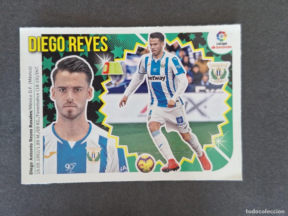 Cromos de f&uacute;tbol: L1 DIEGO REYES C. D. LEGANES MERCADO INVIERNO LIGA ESTE 2018 2019 18 19 NUNCA PEGADO SIN PEGAR