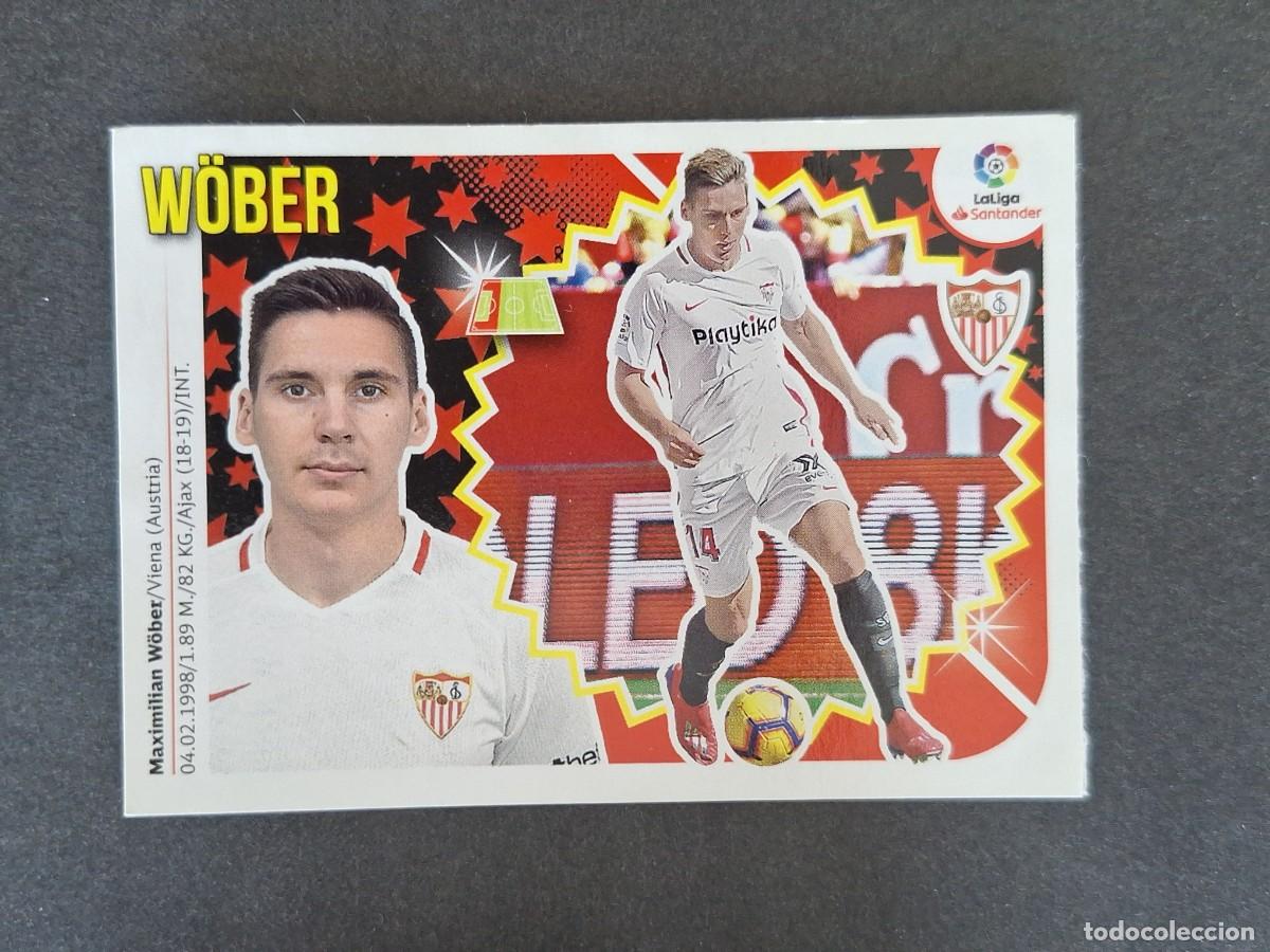 Cromos de f&uacute;tbol: L1 W&Ouml;BER SEVILLA F. C. MERCADO INVIERNO LIGA ESTE 2018 2019 18 19 NUNCA PEGADO SIN PEGAR