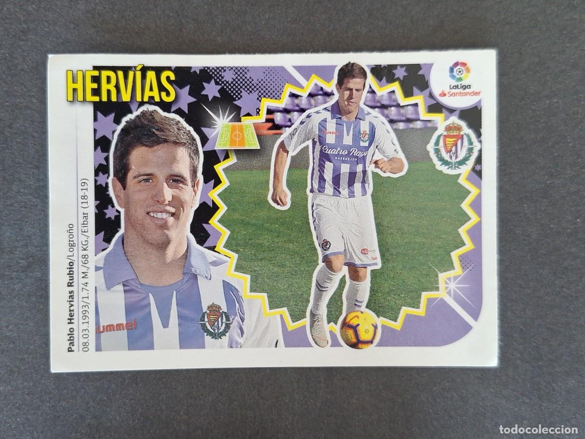 Cromos de f&uacute;tbol: L1 HERVIAS REAL VALLADOLID MERCADO INVIERNO LIGA ESTE 2018 2019 18 19 NUNCA PEGADO SIN PEGAR