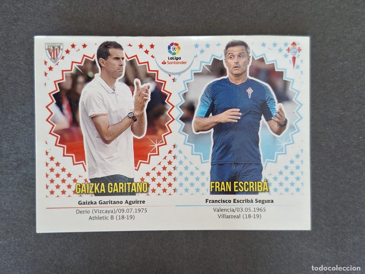 Cromos de f&uacute;tbol: L1 GAIZKA GARITANO - FRAN ESCRIBA MERCADO INVIERNO LIGA ESTE 2018 2019 18 19 NUNCA PEGADO SIN PEGAR