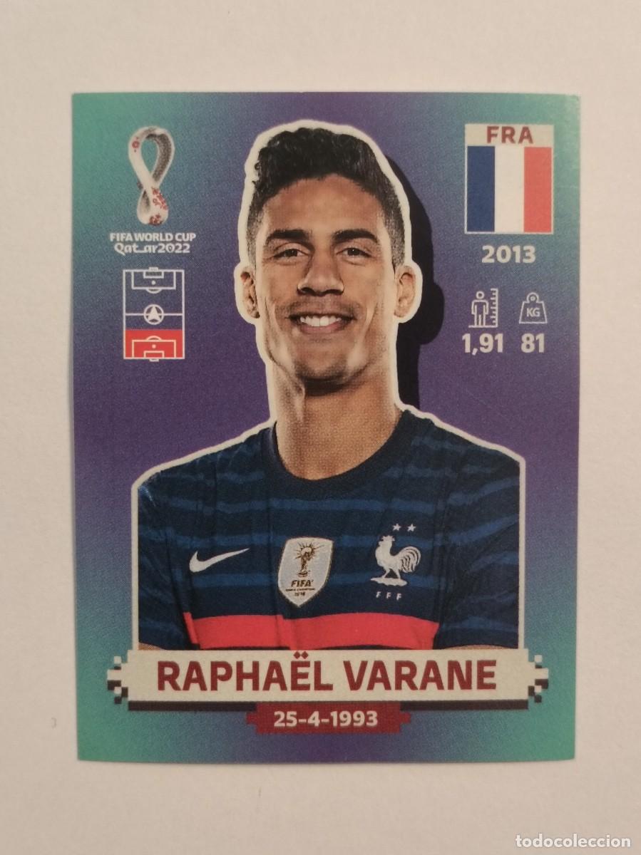 Cromos de f&uacute;tbol: #FRA 10 RAPHAEL VARANE (FRANCIA) MUNDIAL QATAR 2022 PANINI