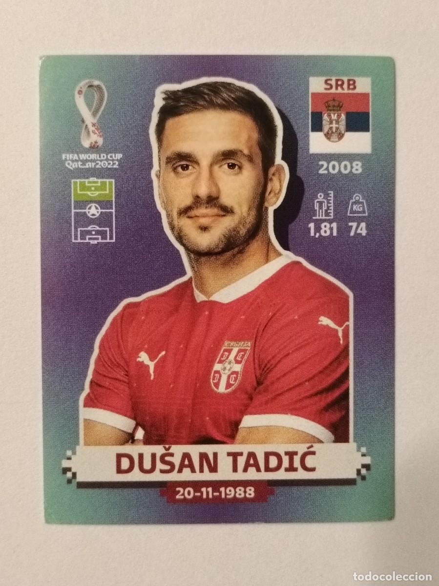 Cromos de f&uacute;tbol: #SRB 19 DUSAN TADIC (SERBIA) MUNDIAL QATAR 2022 PANINI