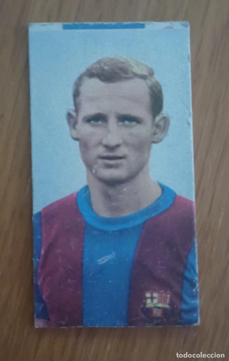 Cromos de f&uacute;tbol: CROMO GALLEGO ,PESO B&Aacute;SCULA, CONCESIONARIOS DAVI CIA, F.C. BARCELONA FUTBOL
