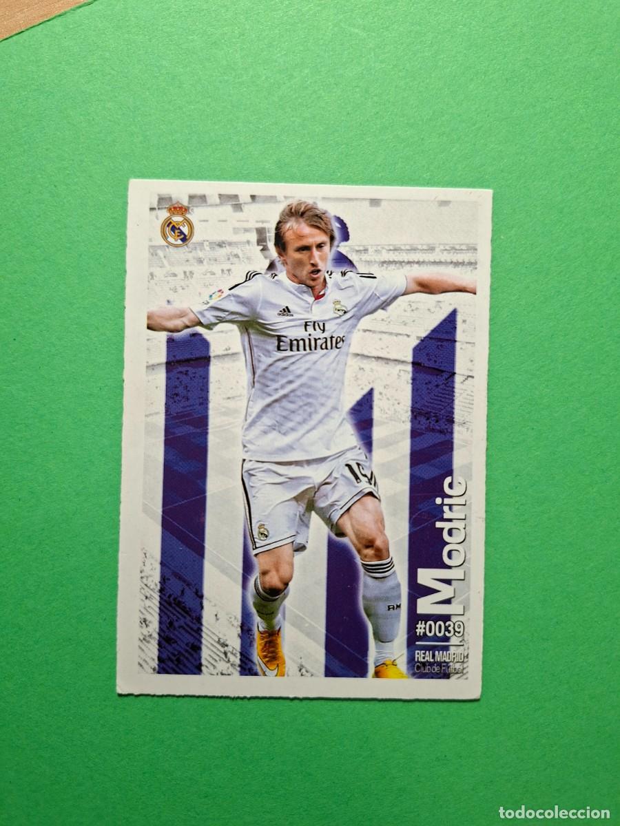 Cromos de f&uacute;tbol: 39 #0039 MODRIC REAL MADRID MUNDICROMO 2015 2016 FICHAS QUIZ DE LA LIGA 15 16