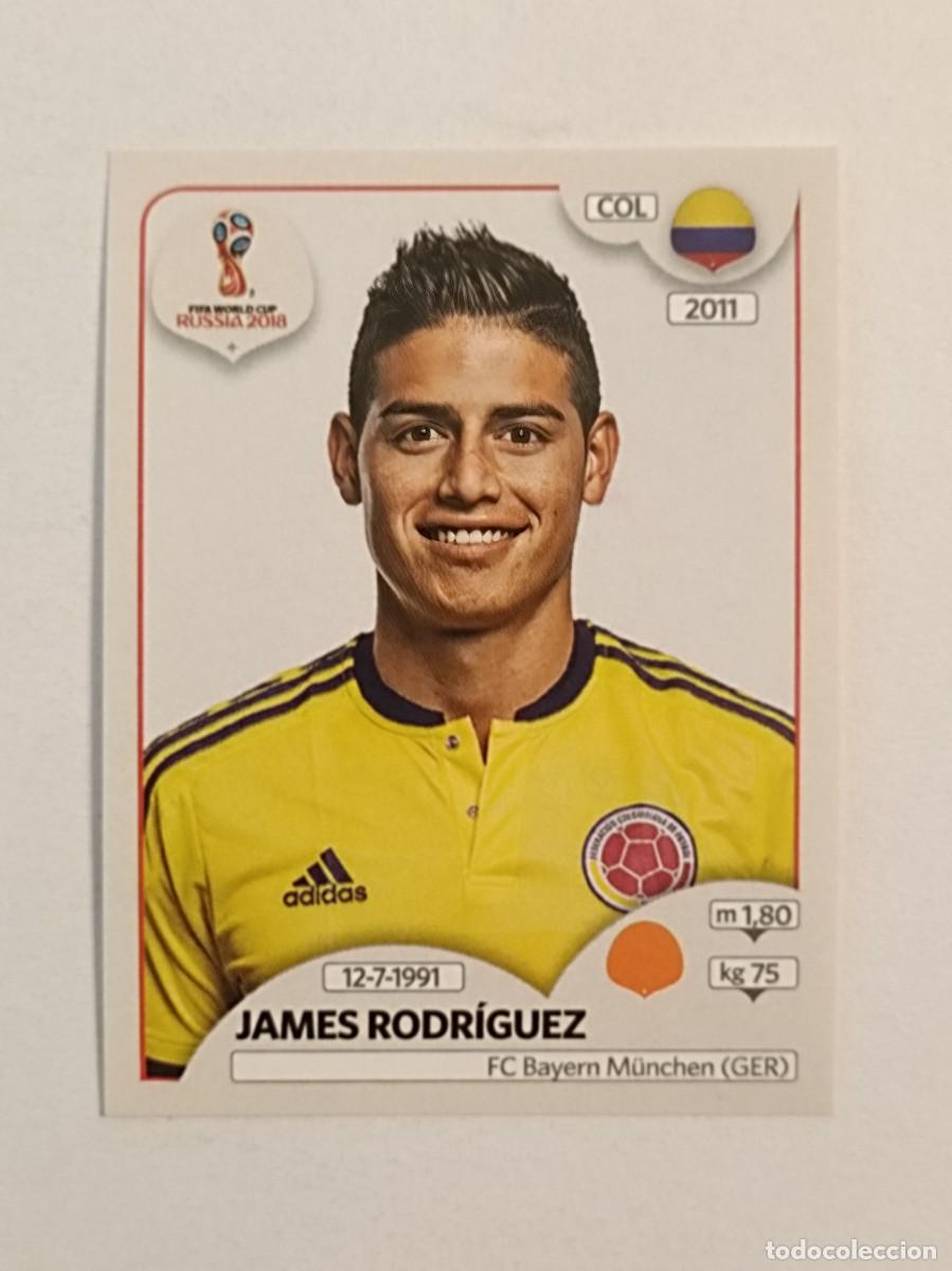 Cromos de f&uacute;tbol: #631 JAMES RODRIGUEZ (COLOMBIA) MUNDIAL RUSIA 2018 PANINI VERSION ROSA