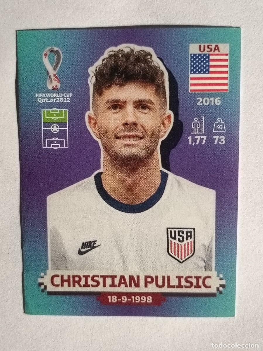 Cromos de f&uacute;tbol: #USA 18 CHRISTIAN PULISIC (ESTADOS UNIDOS) MUNDIAL QATAR 2022 PANINI