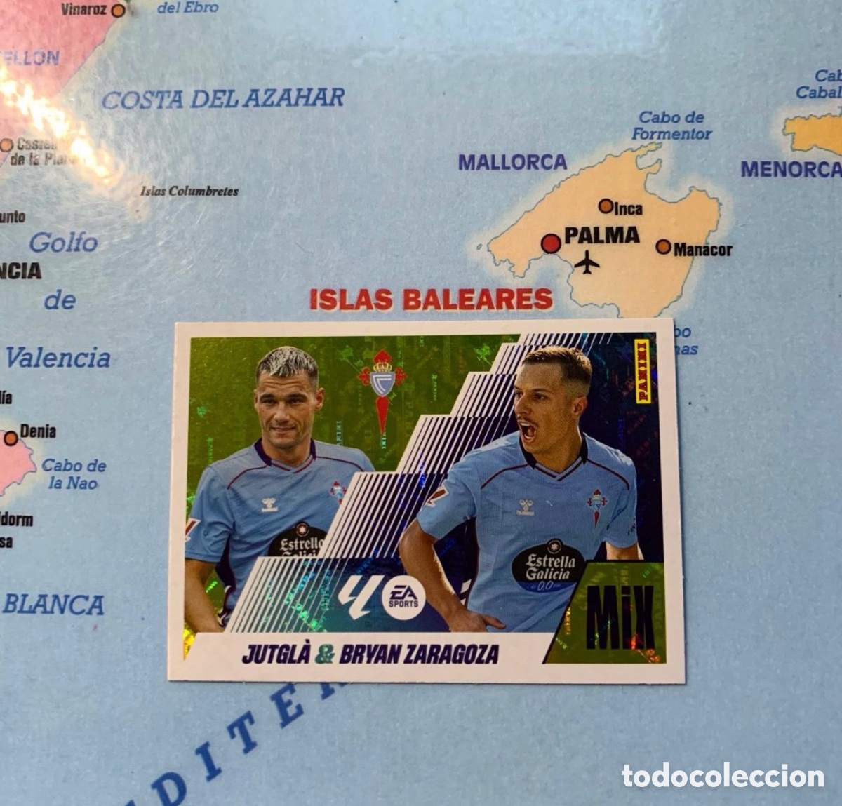 Cromos de f&uacute;tbol: Jutgl&aacute;/Bryan Zaragoza mix n&uacute;mero 8 Bis Del Celta cromo liga este 25-26 2025-2026