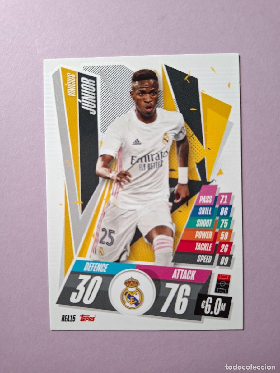 Cromos de f&uacute;tbol: REA15 REA 15 VINICIUS JUNIOR REAL MADRID MATCH ATTAX CHAMPIONS 2020 2021 20 21