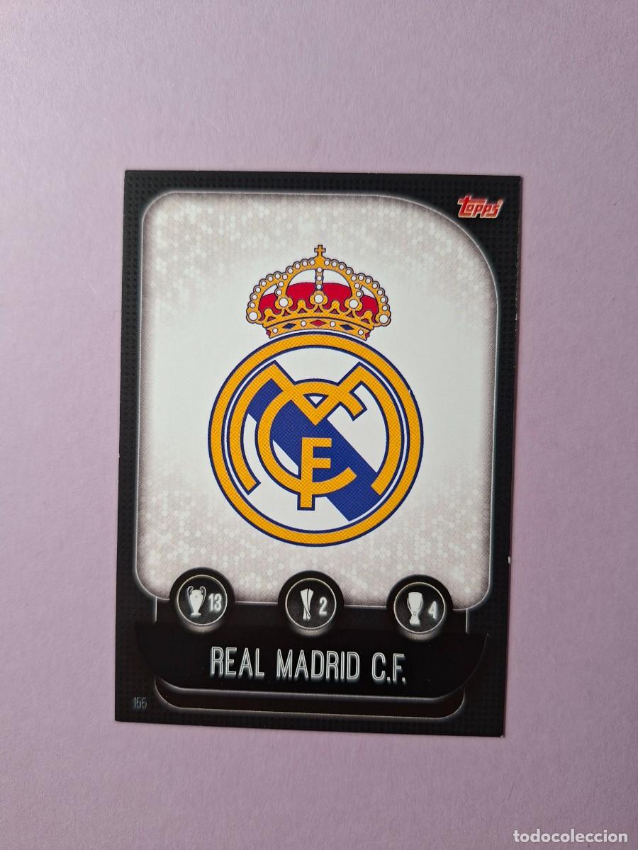 Cromos de f&uacute;tbol: 155 ESCUDO REAL MADRID ZIDANE SERGIO RAMOS TOPPS MATCH ATTAX 2019 2020 CROMO 19 20 FUTBOL