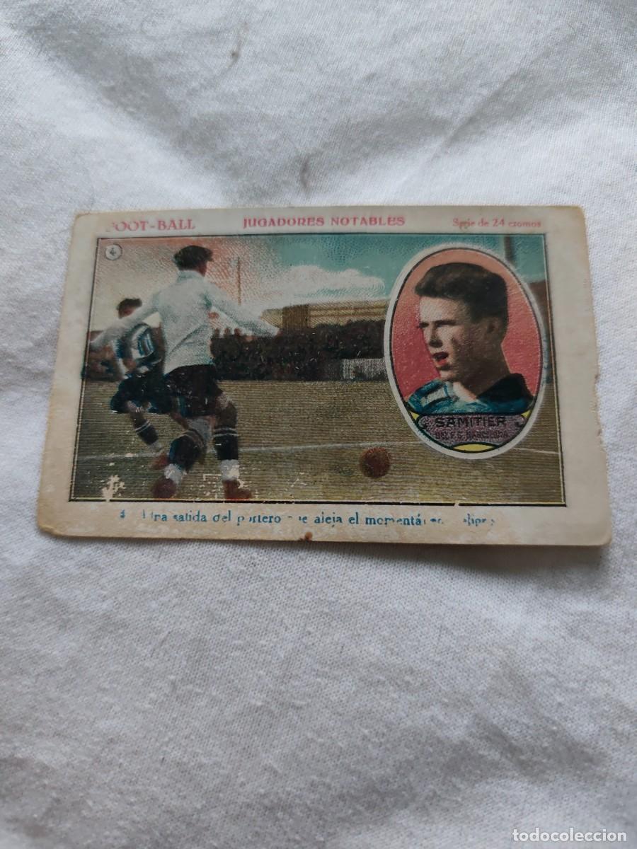 Cromos de f&uacute;tbol: Foot Ball Jugadores notables cromo n&ordm; 4 Samitier F C Barcelona a&ntilde;os 20 Chocolates Sebasti&aacute;n Prat