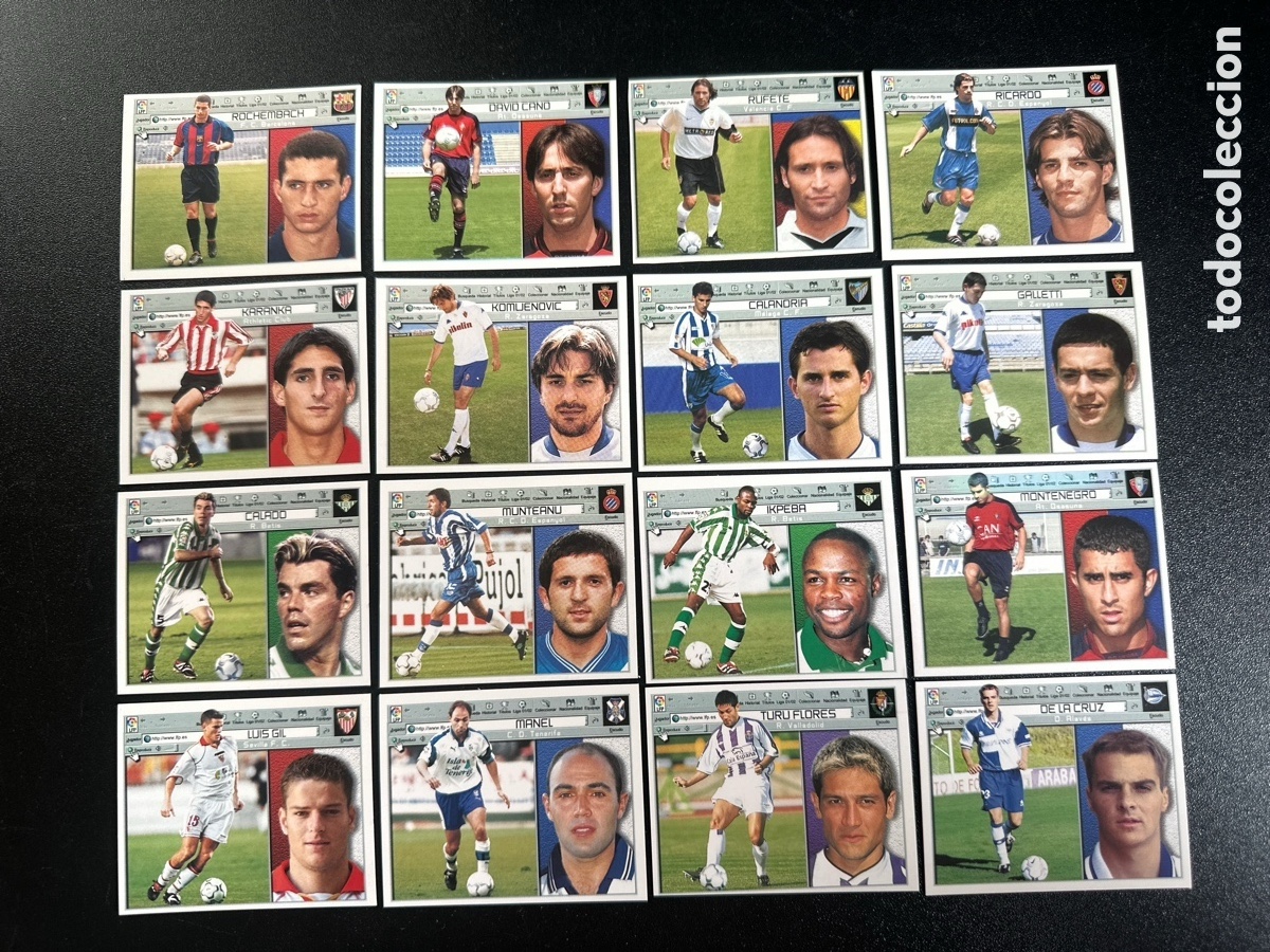 Cromos de f&uacute;tbol: L. ESTE 01 02 - Lote &Uacute;ltimos Fichajes Sin pegar