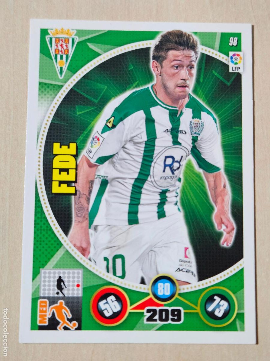 Cromos de f&uacute;tbol: FICHA N&ordm; 98 FEDE - ADRENALYN 14 15 - PANINI 2014 - 15 - CROMO - CORDOBA