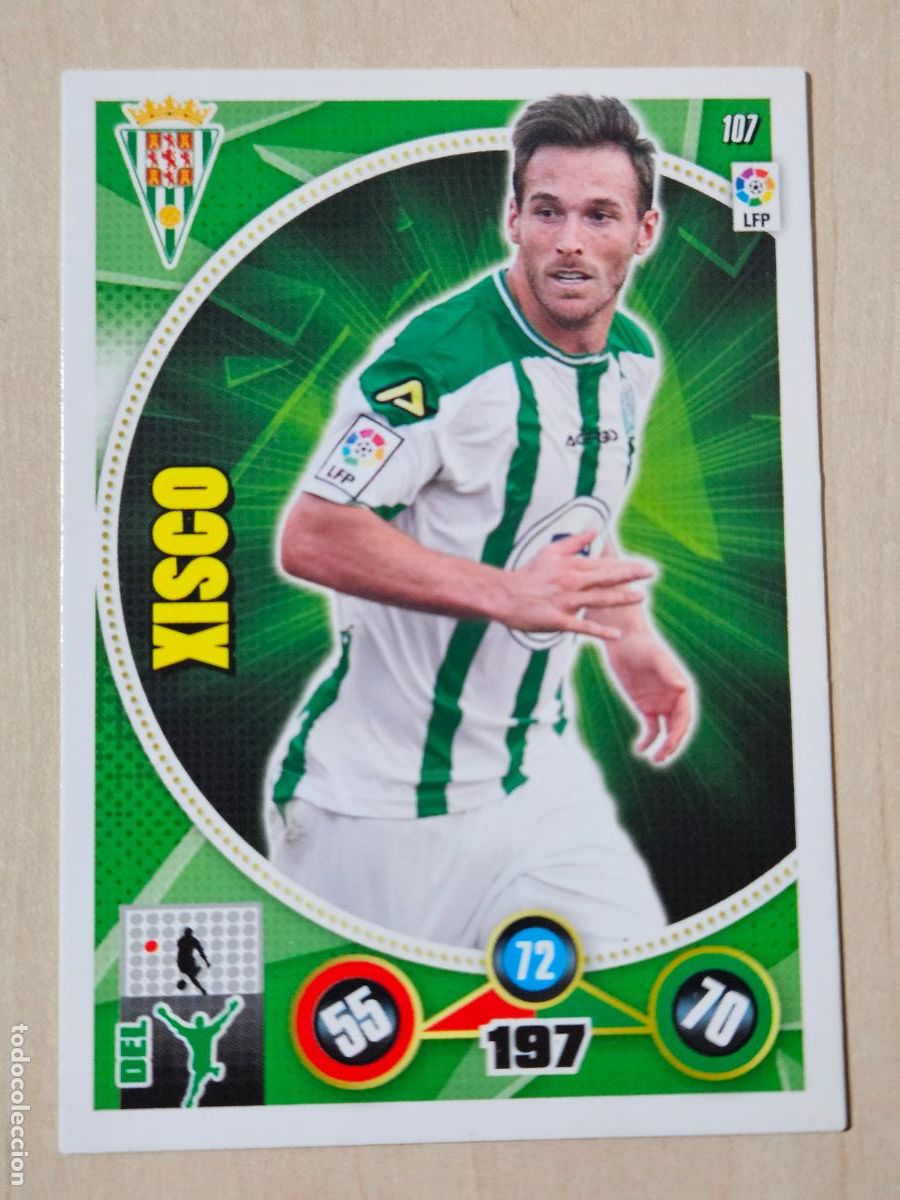 Cromos de f&uacute;tbol: FICHA N&ordm; 107 XISCO - ADRENALYN 14 15 - PANINI 2014 - 15 - CROMO - CORDOBA
