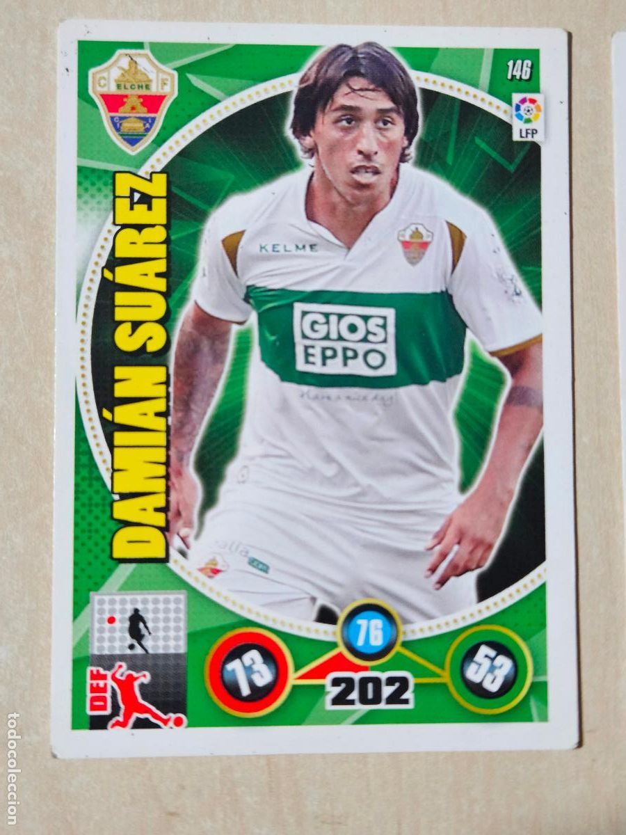 Cromos de f&uacute;tbol: FICHA N&ordm; 146 DAMIAN SUAREZ - ADRENALYN 14 15 - PANINI 2014 - 15 - CROMO - ELCHE