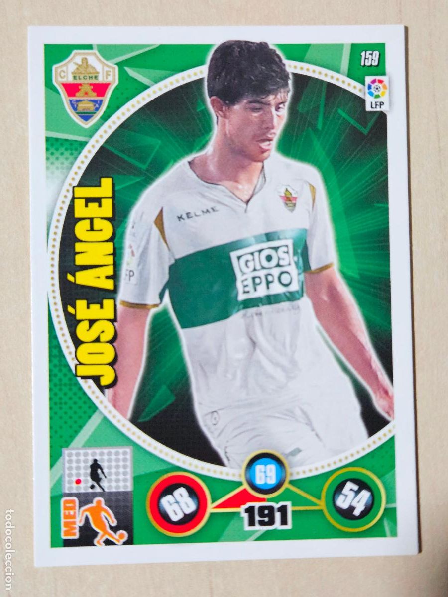 Cromos de f&uacute;tbol: FICHA N&ordm; 159 JOSE ANGEL - ADRENALYN 14 15 - PANINI 2014 - 15 - CROMO - ELCHE